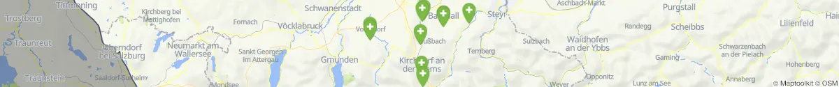 Kartenansicht für Apotheken-Notdienste in der Nähe von Micheldorf in Oberösterreich (Kirchdorf, Oberösterreich)